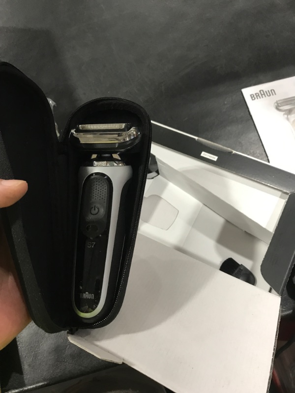 Photo 1 of Braun Series 7 7032cs Flex Electric Razor for Men, Wet & Dry, Electric Razor, Rechargeable, Cordless Foil Shaver with Beard Trimmer and Charging Stand, Silver
