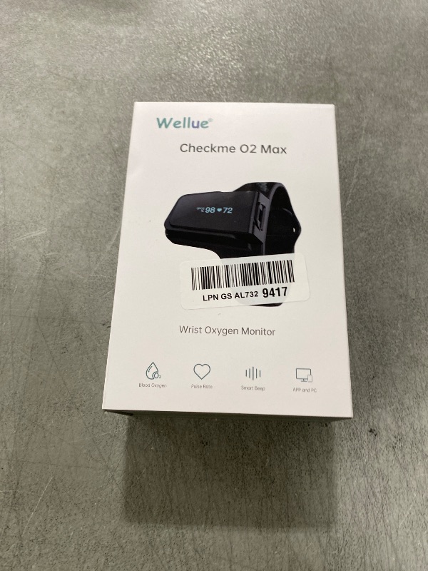 Photo 1 of Wellue Wrist Pulse Oximeter - Black