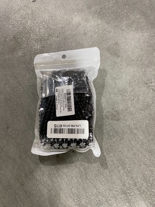 View 2 of FQTANJU 10 Yards Black Plastic Roller Blind Bead Chain Cord