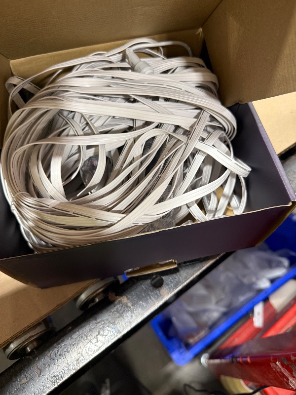Photo 1 of POOFZY Permanent Outdoor Lights 100FT RGB+IC Smart String Lights