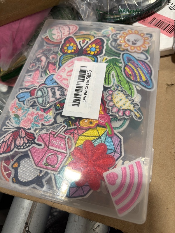 Photo 1 of NICEVINYL Self Adhesive Patches - 60Pcs Embroidered Appliques
