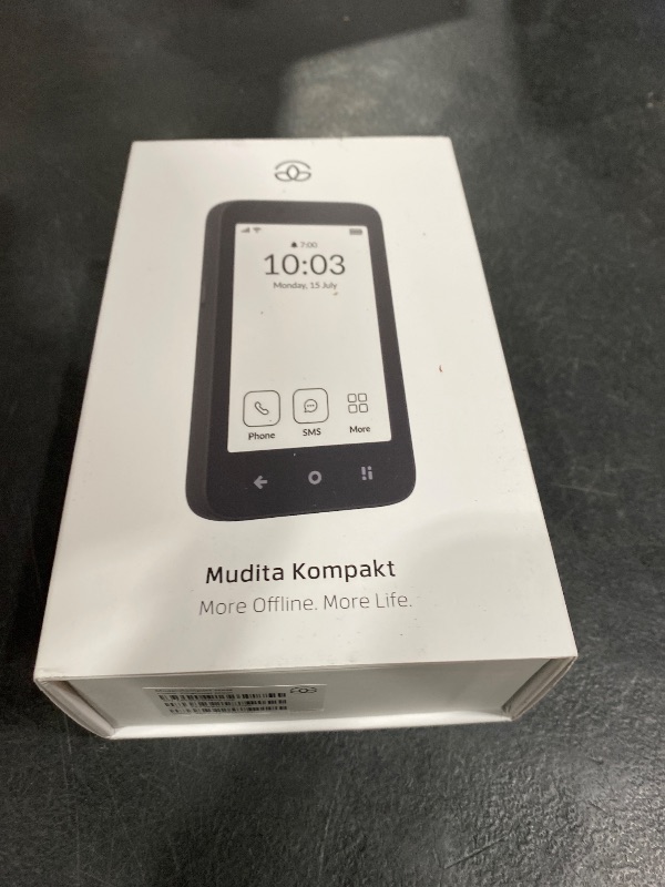 Photo 1 of Mudita Kompakt Minimalist Dumb Phone - E Ink Display, Black