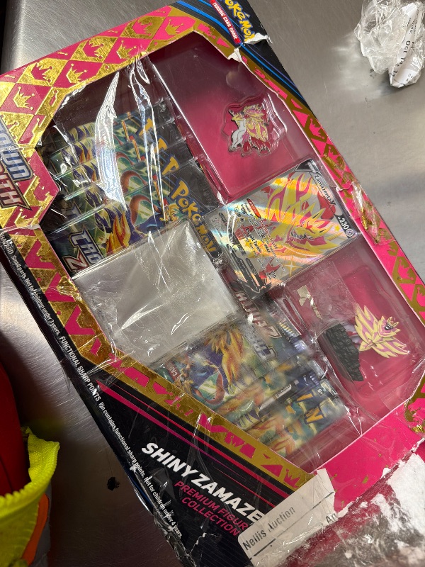 Photo 1 of **OPENED, USED, INCOMPLETE** Pokemon Crown Zenith Shiny Zamazenta Premium Figure Collection