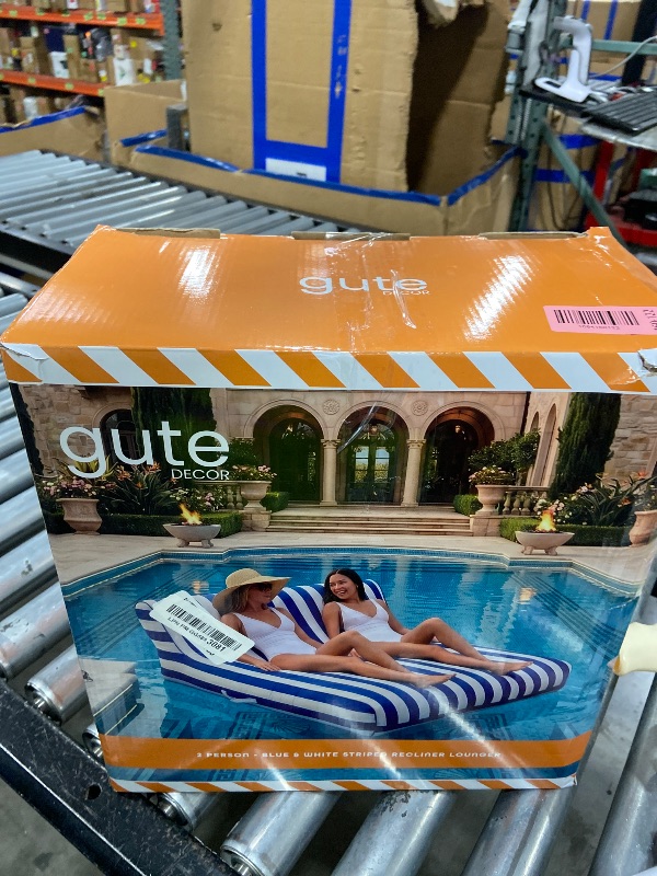 Photo 1 of GUTE Grande Double Upholstered Recliner Pool Float Lounger