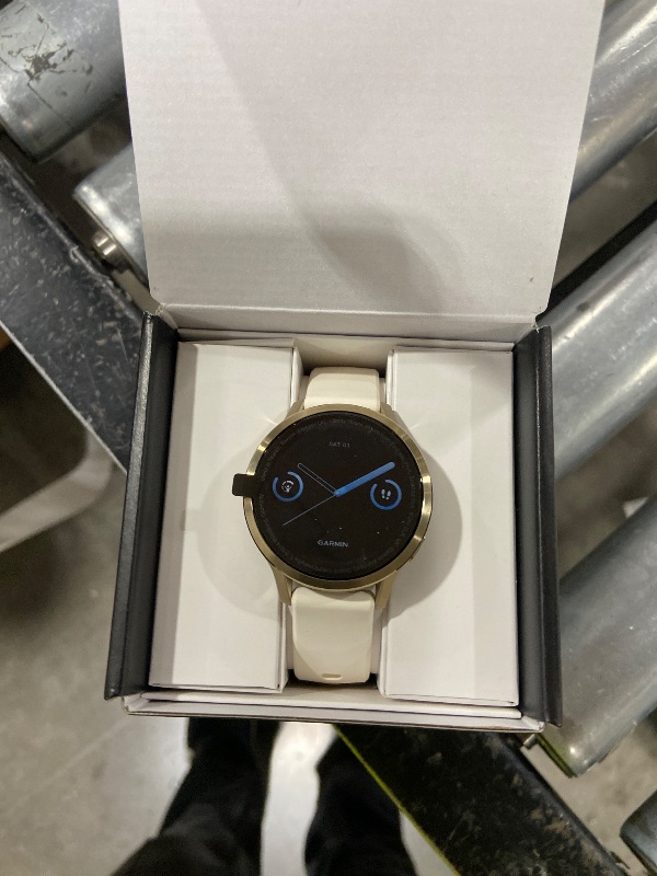 Photo 1 of Garmin Venu® 4, Advanced Fitness Smartwatch, 41mm, Bone Silicone