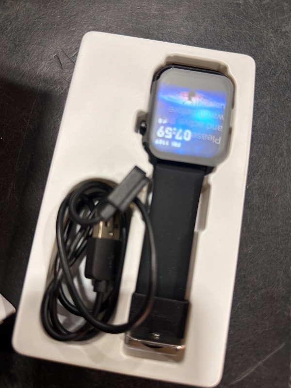 Photo 1 of TRAUSI Smart Watch for Men & Women (Black)