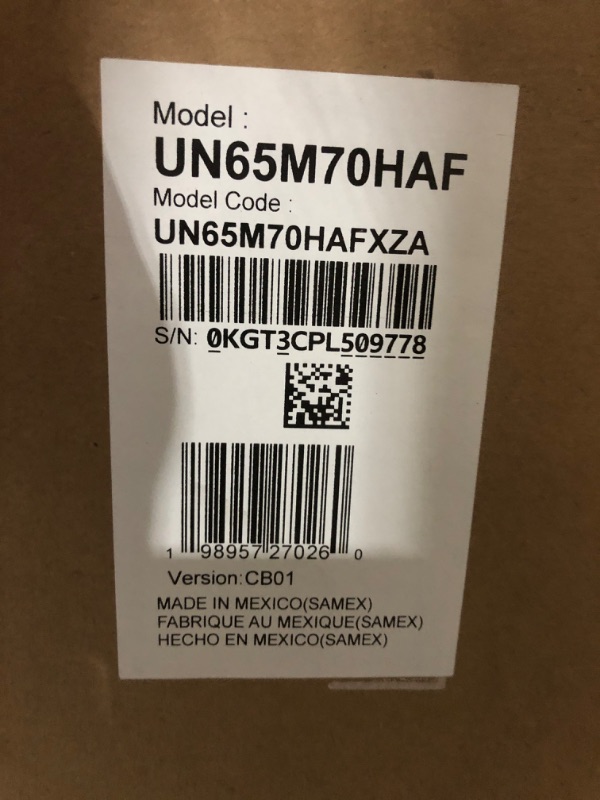 Photo 1 of Samsung 65" Class M70H Series QLED 4K Smart TV