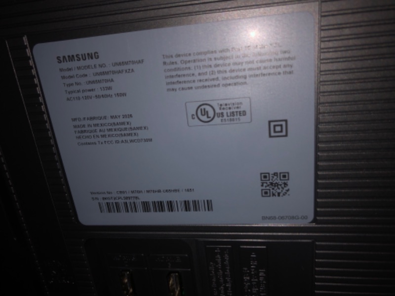 Photo 1 of Samsung 65" Class M70H Series QLED 4K Smart TV
