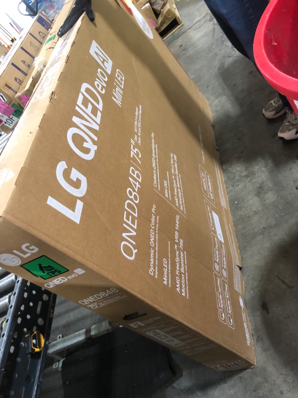 Photo 1 of LG 75-Inch Class QNED evo AI QNED84B Series Mini LED 4K Smart TV w/HDR10, AI Super Upscaling 4K, Filmmaker Mode, Wow Orchestra, Compatible with Alexa (75QNED84BUA, 2026)