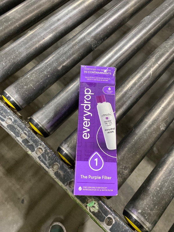 Photo 1 of EveryDrop by Whirlpool Refrigerator Water Filter 1, Purple, EDR1RXD1