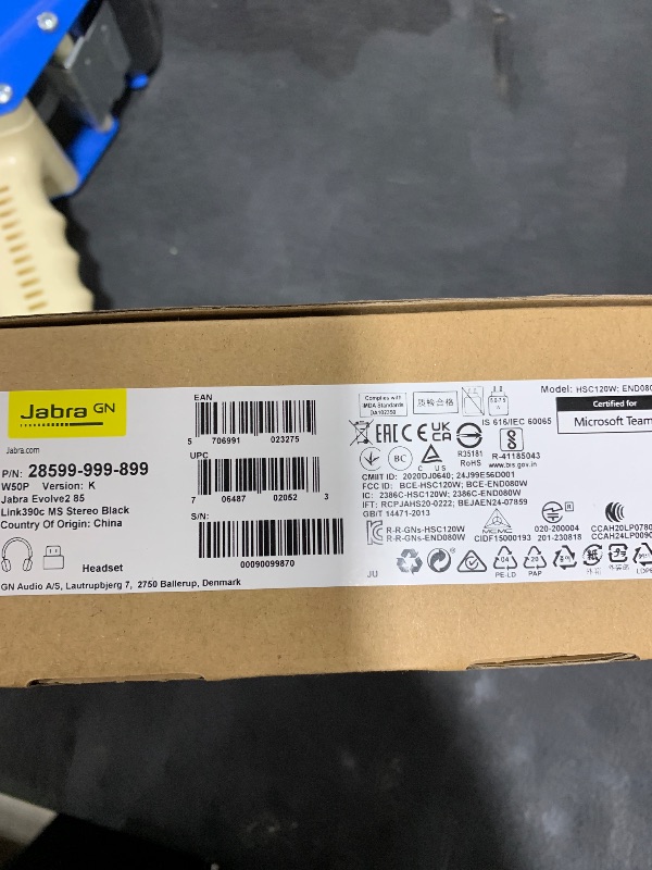 Photo 1 of Jabra Evolve2 85 Wireless Bluetooth Headphones