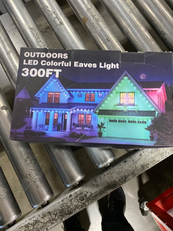 Photo 1 of CETELUMA 300FT Permanent Outdoor RGB Lights, IP67 Waterproof Smart Eave Lighting, with App/Remote Control Eaves Light, DIY LED Scenes Modes for House Roof Decor,Christmas (300FT)