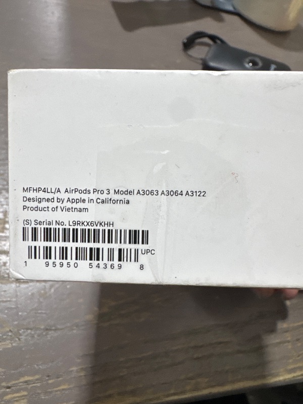 Photo 1 of Apple AirPods Pro 3 Wireless Earbuds