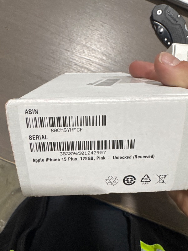Photo 1 of Apple iPhone 15 Plus, 128GB, Pink