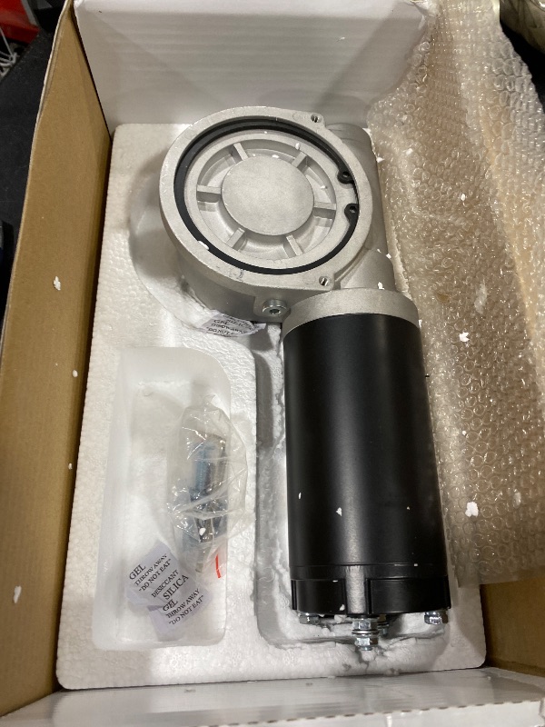 View 2 of 1500W 60:1 2.1HP Electric Tarp Motor for Dump Trucks Over 28' Length, Universal Tipper Truck Roll Canopy Motor for Dump Truck Tarp System with Chrome Housing Cover- 12V DC, 60RPM- 5 Years Warranty