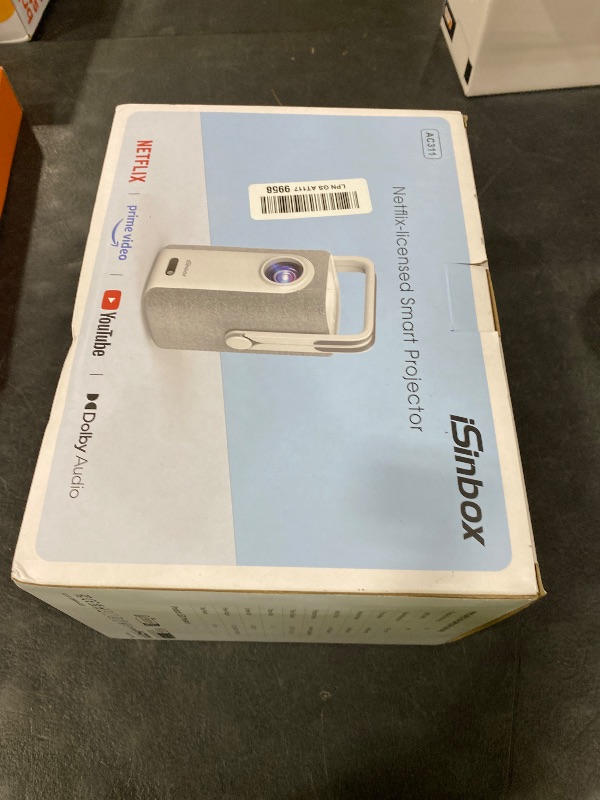 View 2 of iSinbox Short Throw 4K Projector with Netflix, Auto Focus