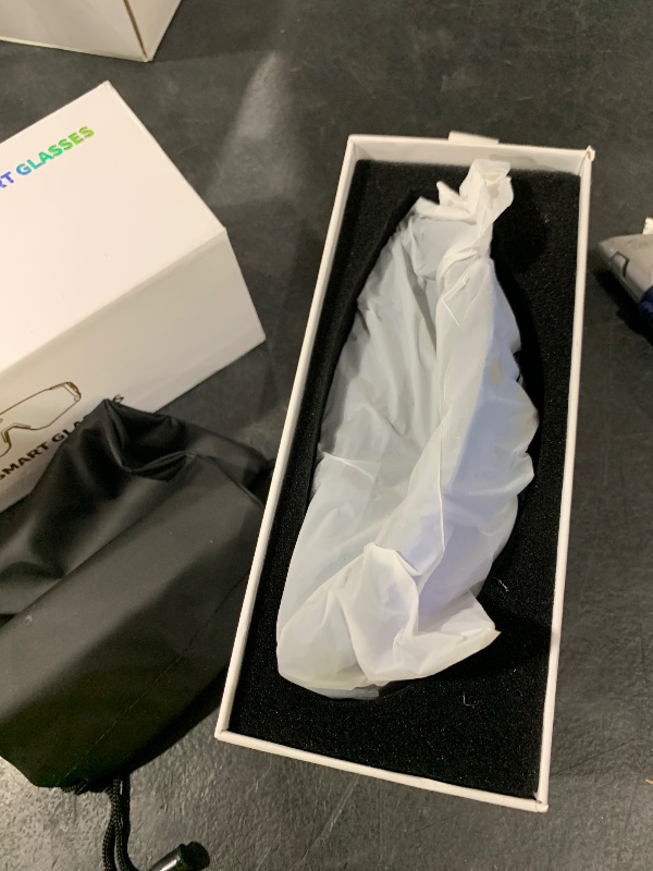Photo 1 of Abosi AI Smart Glasses with 8MP Camera, ChatGPT, Translation, Blue