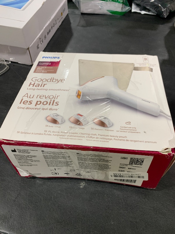 Photo 1 of Philips Lumea IPL 8000 Hair Removal Device