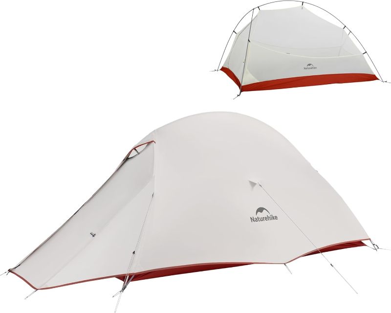 Photo 1 of Naturehike Cloud Up 1 Person Tent, Lightweight Backpacking Tents for One Man, Waterproof Ultralight One Person Tent for Camping Hiking Backpacking