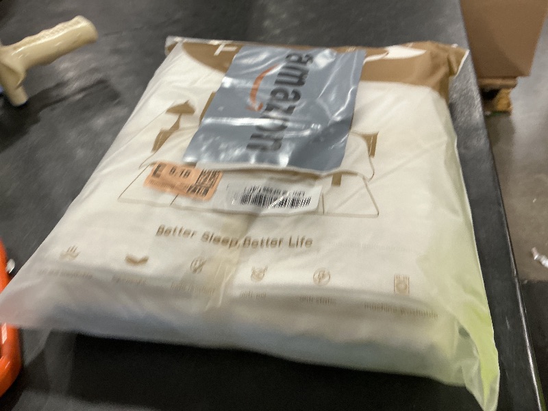 Photo 1 of FOSSA Washed Cotton Duvet Cover Set - Full, Offwhite