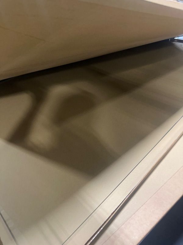 View 3 of *** SMUDGE MARK ON GLASS *** Furnbar Tempered Glass Chair Mat