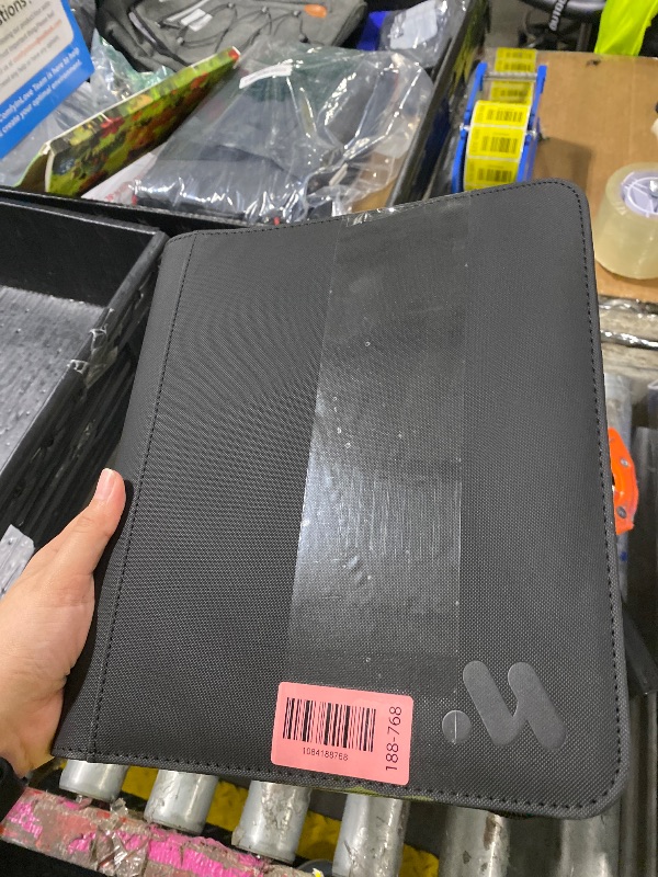 Photo 1 of ***SIMILAR*** 9 Pocket Zip Trading Card Binder 360 Cards Exo-Tec (Black)