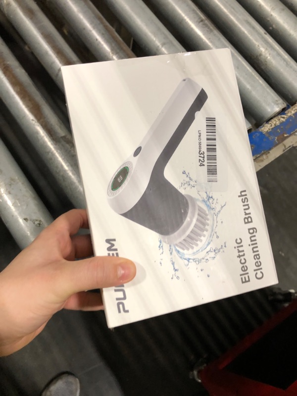 Photo 1 of *** SOLD AS PARTS//FINAL SALE 07/27/26
PUFTEM Electric Spin Scrubber, Cordless Shower Scrubber with Battery Level Display, 2 Speeds Electric Scrubber for Cleaning with 6 Replaceable Heads, Cleaning Brush for Bathroom/Sink/Window