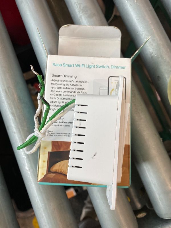Photo 1 of [DAMAGED WIRES] Kasa Smart Dimmer Switch HS220, Single Pole, Needs Neutral Wire, 2.4GHz Wi-Fi Light Switch Works with Alexa and Google Home, UL Certified, No Hub Required, 1 Pack
