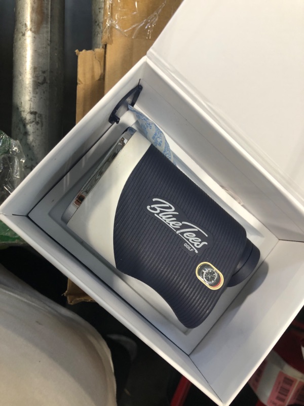 Photo 1 of ***BROKEN, SOLD FOR PARTS*** Blue Tees Golf Series 3 Max+ Golf Rangefinder with Slope Switch, 1000 Yards Range Finder, 6X Magnification Laser Rangefinder, Slope Measurement, Magnetic Strip, Flag Pole Locking with Pulse Vibration