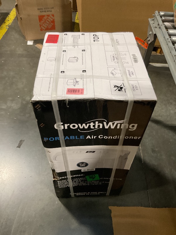 Photo 1 of ** FACTORY SEALED ** GrowthWing 14,000 BTU Smart WiFi Portable Air Conditioner, Cools up to 700 Sq.Ft, Auto-Evaporation, 3-in-1 Modes, Voice & Remote Control, Quiet Operation, White