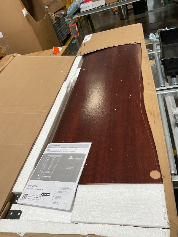 Photo 1 of ** MINOR SCRATCH ** Sauder Palladia Armoire, Select Cherry finish