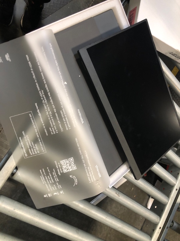 Photo 3 of ****DAMAGED - SOLD FOR PARTS - FINAL SALE****WGK 17.3 inch Portable Monitor 1080P FHD 144Hz Travel Display HDMI/USB-C Compatible with Laptops, Desktops, Phones, PS, Mac, Xbox, Switch, and Other Gaming Devices with Smart Cover & Speakers VESA
   
