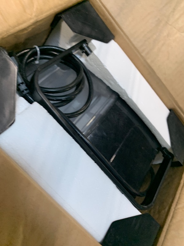 Photo 1 of ***BROKEN, SOLD FOR PARTS*** EUHOMY Nugget Ice Maker Countertop with Handle, Ready in 6 Mins, 34lbs Per Day, Removable Top Cover, Auto-Cleaning, Portable Sonic Ice Maker with Basket and Scoop, for Home/Party/RV/Camping (Black)