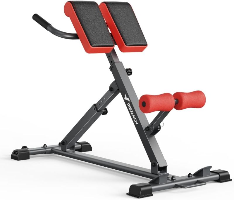 Photo 1 of ** FACTORY SEALED ** MERACH Roman Chair Back Extension, Adjustable Weight Bench, Home Gym Sit Up Bench for Glutes & Ab Workouts, Back Extension Machine, Hyperextension Roman Chair for Lower Back Pain Relief