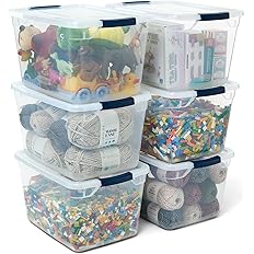 Photo 1 of ****CHECKED 7/19/25 - SOLD AS IS/ NO RETURNS - SALE FINAL - FOR PARTS ONLY****Rubbermaid 68 Quart Under the Bed Low Profile Storage Boxes with Dual Hinged Lids and Easy Rolling Caster Wheels, Clear