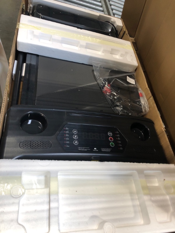 Photo 1 of **** FOR PARTS **** FINAL SALE**** NOT FUNCTIONAL **** Aiteid Treadmill with Incline,3.0HP Small Treadmills for Home,Portable Electric Treadmill with Handles,Lightweight Walking Pad,Compact Running Treadmills,Walking Pad with Handle,300LBS Capacity(Black