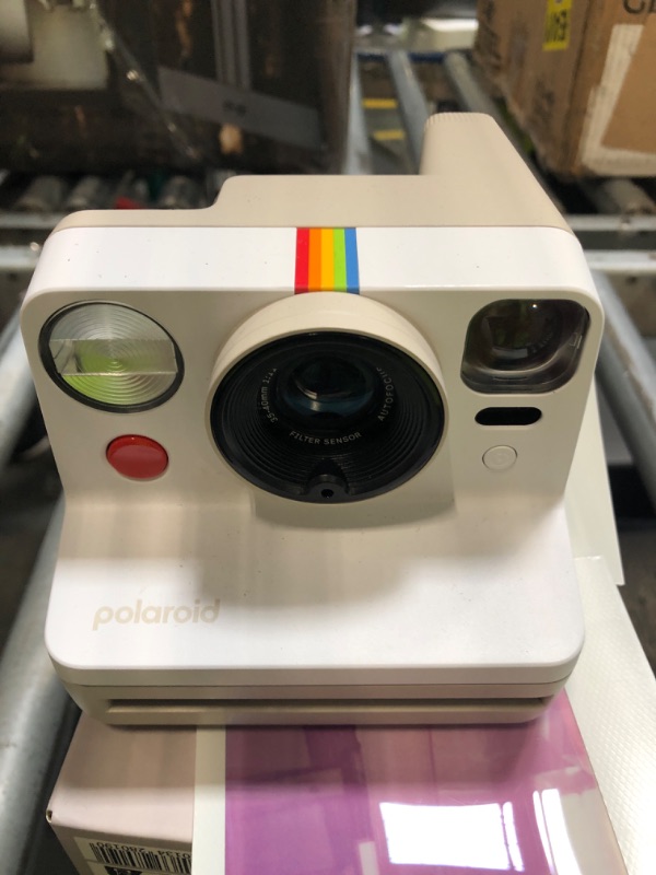 Photo 1 of *** PICTURES FOR REFERENCE OF CAMERA QUALITY **** Polaroid Now 3rd Generation I-Type Instant Film Camera - Pebble White - Camera Only No Film (9155)