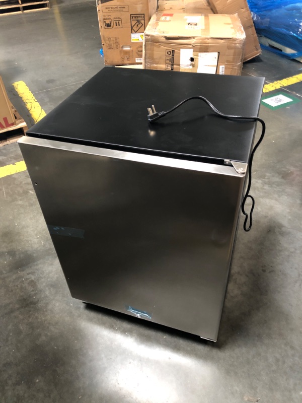 Photo 1 of *** FOR PARTS ** FINAL SALE ** NOT FUNCTIONAL ***Kalamera 24 inch Stainless Steel Beverage Refrigerator, Under Counter Beverage Cooler for 154 Cans with 32-41? Temperature Range - Soda and Beer Refrigerator with Soild Stainless Door