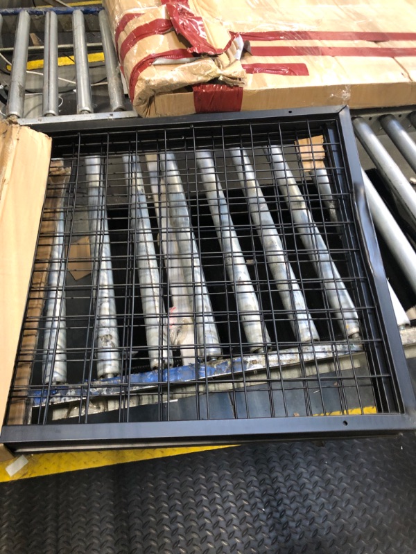 Photo 1 of ***** COSMETIC DAMAGE *** Eastern Tree Metal Grid Wall Panels, Black Wire Grid Panel, Gridwall Display Stand, Heavy Duty Gridwall Panels for Retail Display - 3pcs