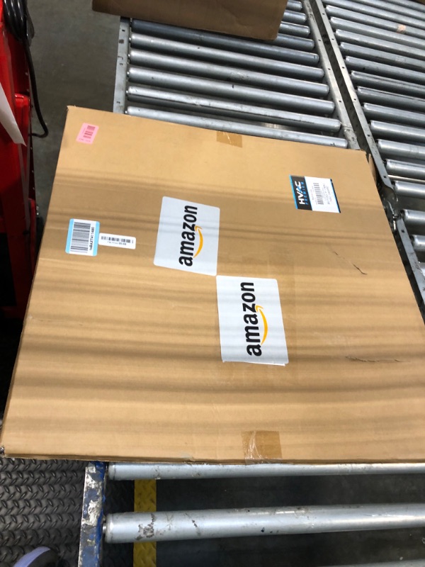 Photo 1 of **** DENTED IN SOME AREAS **** HVAC Premium 25'' x 26'' [Duct Opening] Flat Stamped Steel Return Air Grille - Sidewall and Ceiling - HVAC Vent Duct Cover - White [Outer Dimensions: 26.75''w X 27.75''h]