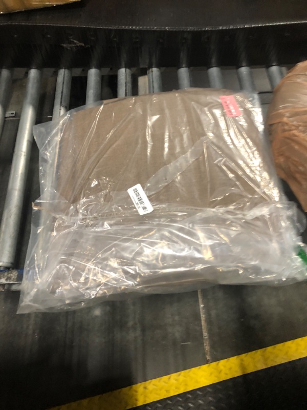 View 2 of ** similar not exact *** Brown Pinch Pleated 84 inch Long Linen Curtains 2 Panels Set for Living Room Track System Curtains Neutral Modern Elegant Light Filtering Semi Sheer Linen Blend Pinch Pleat Drapes 84 Length