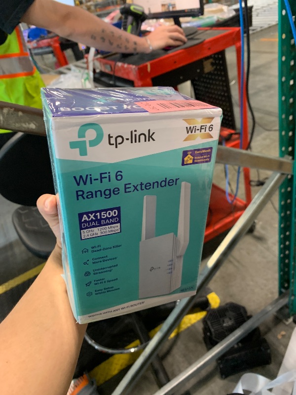 Photo 1 of !!!FACTORY SEALED!!
TP-Link RE515X AX1500 WiFi 6 Range Extender w/Ethernet Port | 1.5G Dual-Band Wireless Repeater Amplifier | Up to 1800 Sq. Ft., 64 Devices | Internet Signal Booster | APP Setup | EasyMesh Compatible