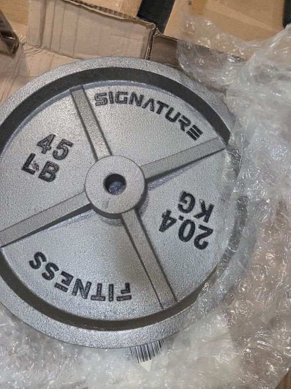 Photo 1 of : Olympic weight plate for weightlifting strength and endurance training; 45 pounds
