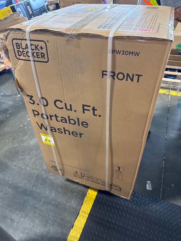 Photo 1 of ***FACTORY SEALED*** BLACK+DECKER 3.0 Cu. Ft. Portable Washer, 26.5 lb. Capacity, BPW30MW, White