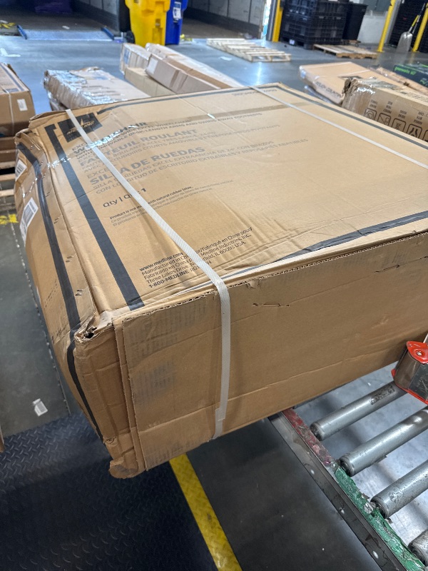 Photo 1 of ***FACTORY SEALED*** Medline Excel Extra-Wide Bariatric Wheelchair For Adults and Seniors with 24" Wide Seat, Supports up to 500 lbs