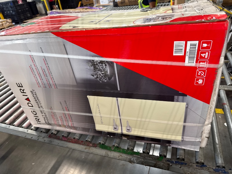 Photo 1 of ***FACTORY SEALED*** Frigidaire EFR840-Cream EFR840 Retro Mini Fridge with Freezer & Side Bottle Opener-Small 2 Door Refrigerator for Office Bar or College Dorm Room-3.1 Cu Ft (Cream)