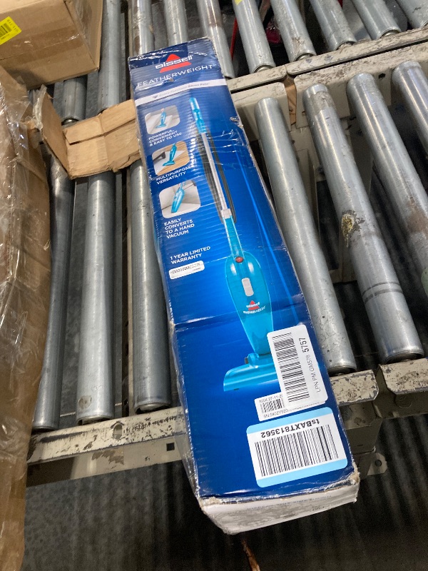 Photo 1 of ***DIRTY*** Bissell 2033 Featherweight Stick Lightweight Bagless Vacuum and Electric Broom with Crevice Tool for Hard Floors and Carpets, Blue