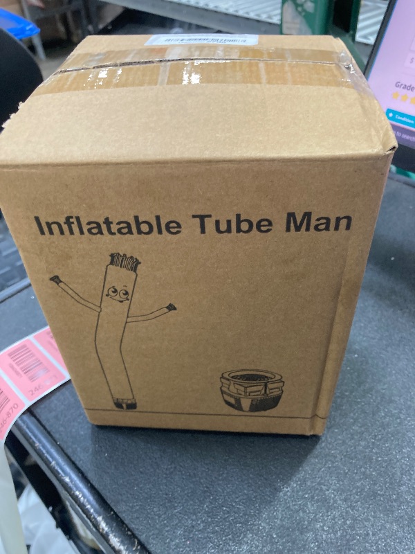 Photo 1 of **no work ***Puligoth Inflatable Tube Man with Blower: 6 FT Tall Dancing Inflatable Tube Guy for Outdoor Decoration with Mini Blower Fan, for Mall Opening, Business Advertising, and Events (RED)