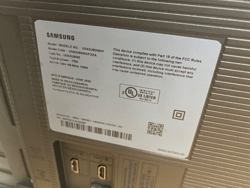 Photo 1 of ******** no return no refund********Samsung 43-Inch Crystal UHD 4K Smart TV