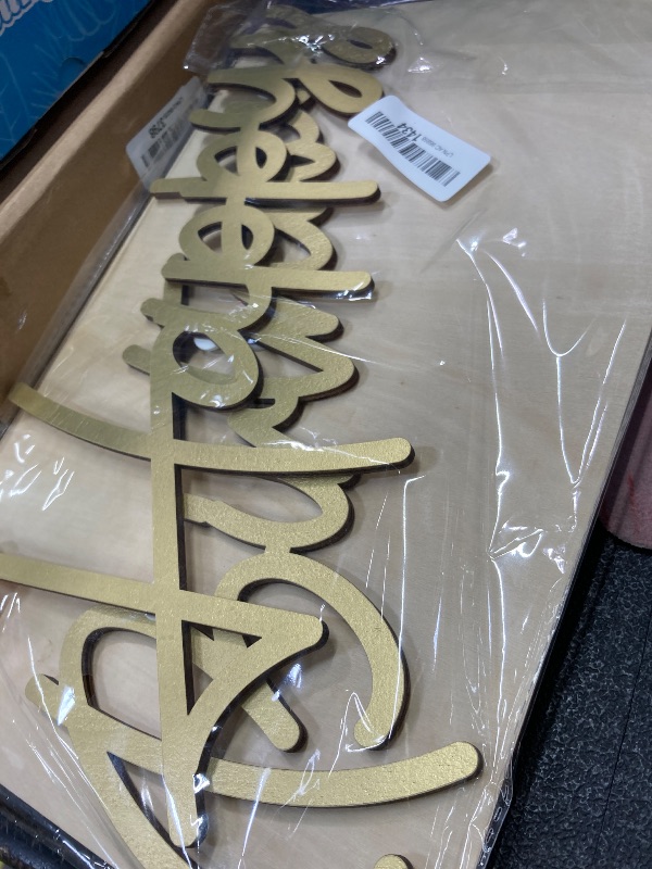 Photo 1 of ?GYFCI Happy Birthday Wooden Sign - Reusable Letters Happy Birthday sign for Arch Backdrop, Wall Decor Photo Prop for Girls, Boys, Kids & Adults' Birthday Party Decorations - Champagne Gold